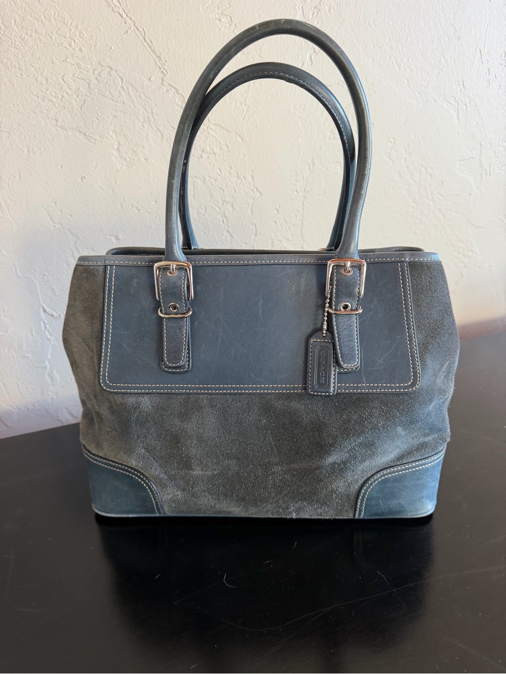 Coach Vintage Hamptons Suede and Leather Tote